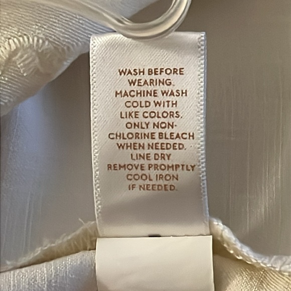 Lauren Conrad Blouse Women's Size XXL Cream Embroidered Career Cottagecore - Picture 14 of 14